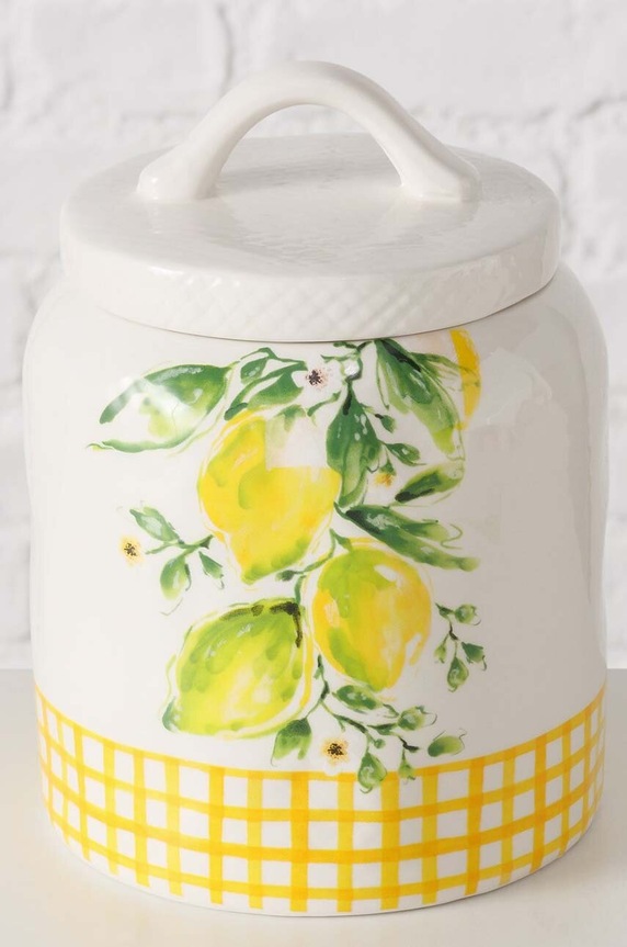 Boltze recipient cu capac Lemony 2044705 multicolor