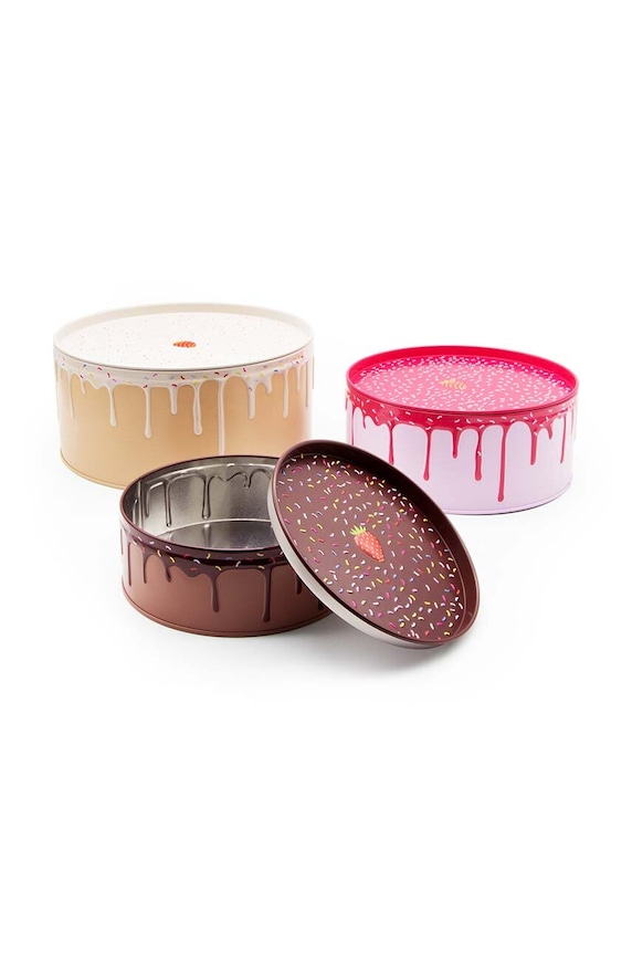 Úložný box Luckies of London Cake Storage Tins 3-pak viacfarebná SK.TINCAKE1