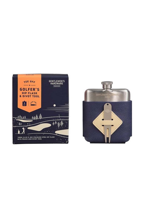 Gentlemen's Hardware piersiówka Golfers Hip Flask & Divot Tool granatowy GEN384UK