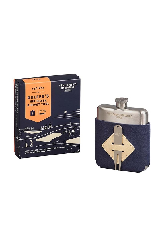 Gentlemen's Hardware piersiówka Golfers Hip Flask & Divot Tool GEN384UK granatowy AA00