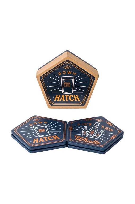 Gentlemen's Hardware sottobicchiere Beer pacco da 4 multicolore GEN643UK
