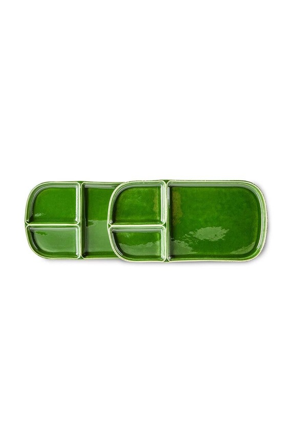 Набір тарілок Hkliving Emeralds 14 x 27 cm 2-pack зелений ACE7011