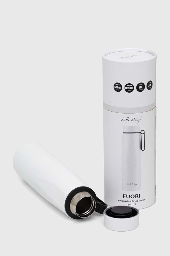 Doplnky Termo hrnček Vialli Design Fuori 0,4 L 28524 biela