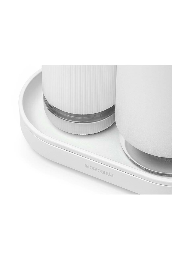 Kuchnia i bar Brabantia zestaw dozowników kuchennych z podstawką SinkStyle 2 x 200 ml 227967 biały