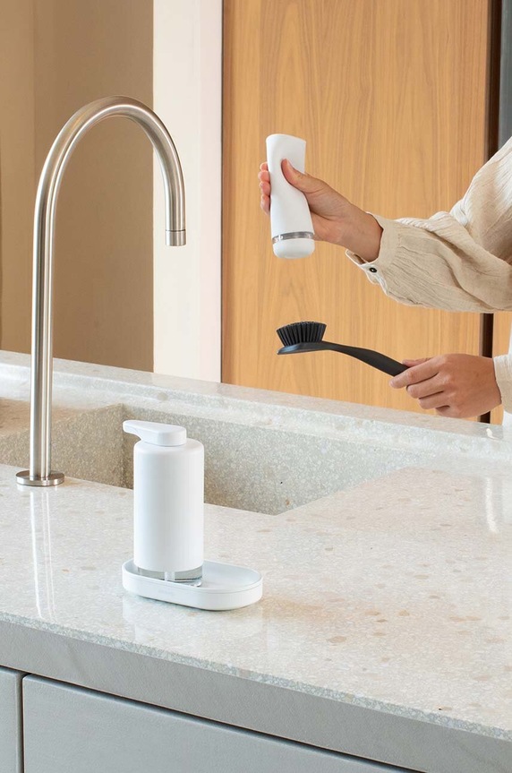 Brabantia zestaw dozowników kuchennych z podstawką SinkStyle 2 x 200 ml 227967