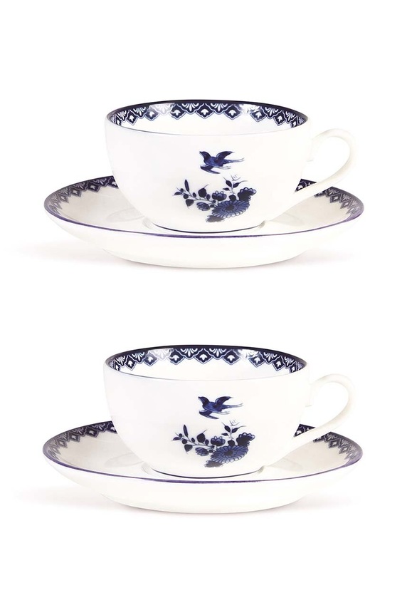 &k amsterdam csésze és csészealj Delftware többszínű 12787.