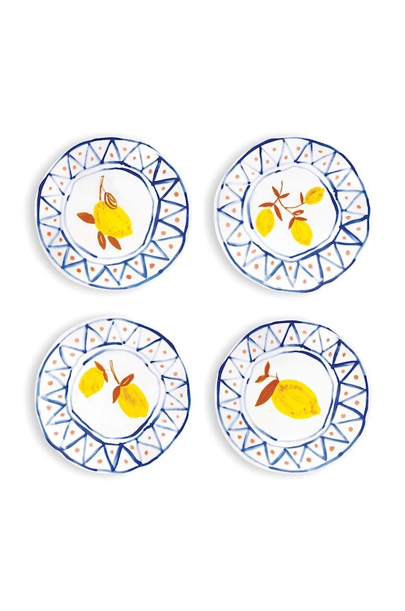 Sada talířů na předkrmy &k amsterdam Lemon Moroccan 16 cm 4-pack vícebarevná 2811.03