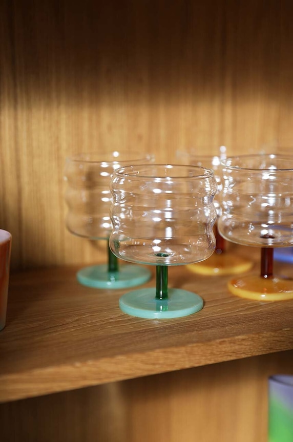 Κουζίνα και μπαρ Σετ ποτηριών κρασιού &k amsterdam Mingle Green 250 ml 2-pack 354.01 πολύχρωμο