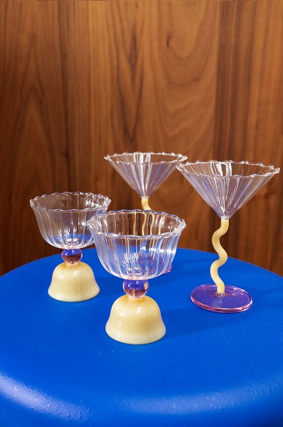 Набір келихів &k amsterdam Glass Tulip Caramel 200 ml 2-pack 351.05 барвистий