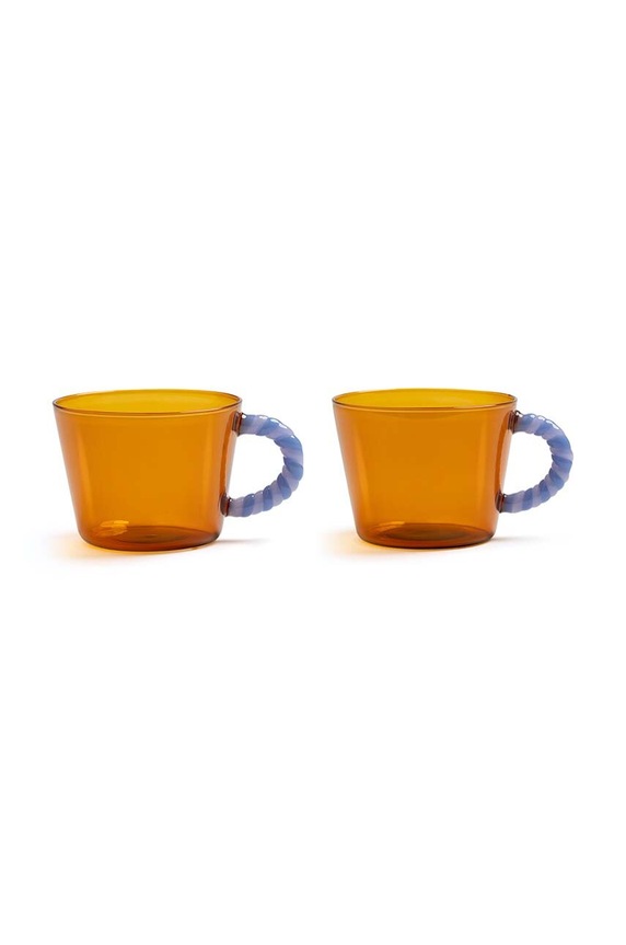 &k amsterdam zestaw szklanek Duet Amber 300 ml 2-pack pomarańczowy 356.04