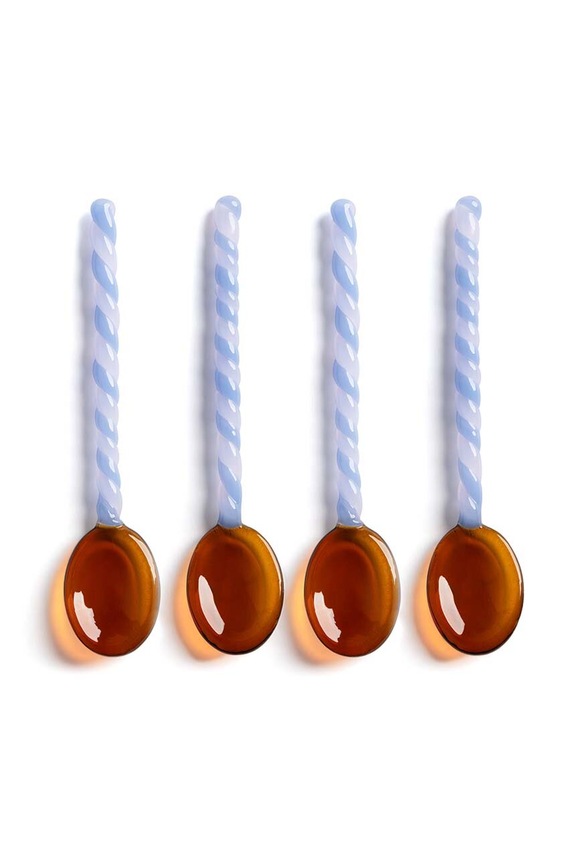 &k amsterdam zestaw łyżeczek Spoon Duet Amber 4-pack multicolor 2174.10