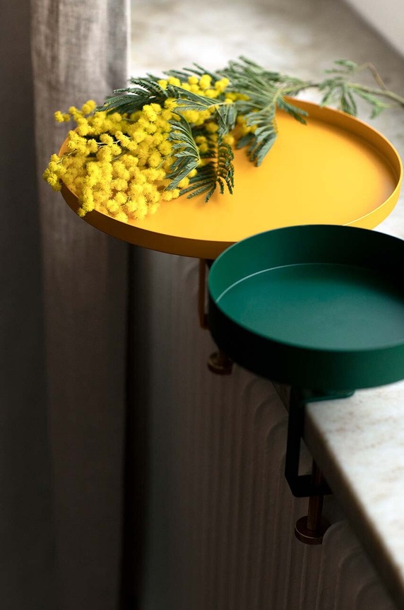 Navet tavă decorativă cu clemă Clamp 13.Navet galben AA00