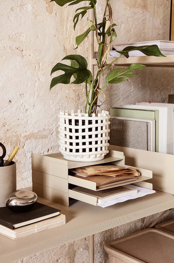 Ferm Living kosz na owoce S 110073202 biały AA00
