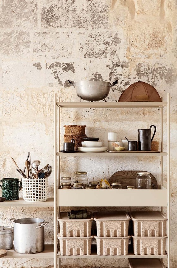 Ukrasna košara ferm LIVING L bijela 110134202