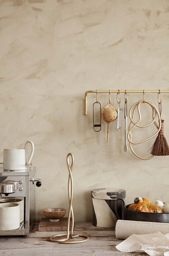 ferm LIVING papírtörülközőtartó Curvature 1104264493 sárga AA00