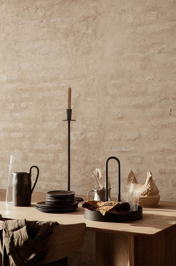 ferm LIVING tálca Grib Tray 1104263308 fekete AA00