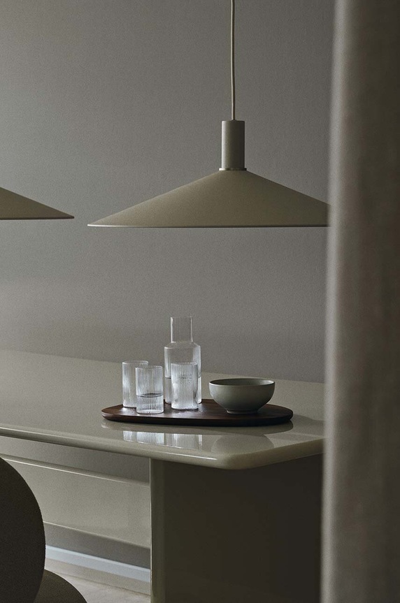 Set čaša ferm LIVING Ripple 140 ml 4-pack transparentna 1104264040