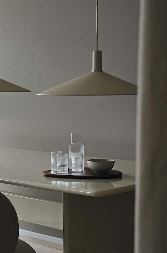 Set čaša ferm LIVING Ripple 140 ml 4-pack transparentna 1104264040
