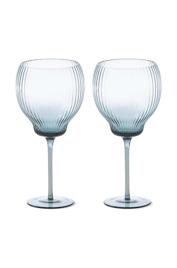 Pols Potten zestaw kieliszków do wina Pum Wineglasses 700 ml 140.230.155 niebieski AA00