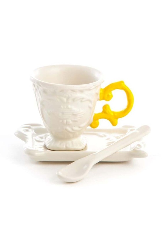 Seletti set di tazze, piattini e cucchiai I Wares multicolore 9859