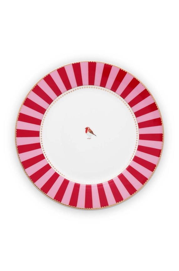 Komplet plitvih krožnikov Pip Studio Love Birds 26,5 cm 6-pack pisana 51001022