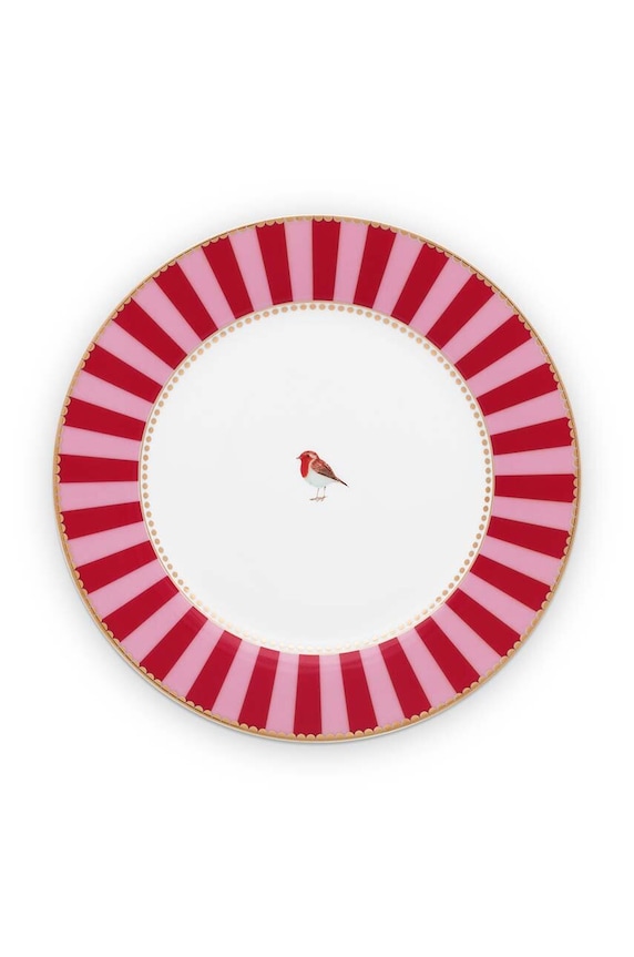 Komplet desertnih krožnikov Pip Studio Love Birds 21 cm 6-pack pisana 51001026