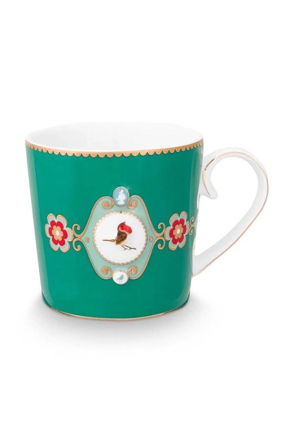 Šalica Pip Studio Love Birds Medallion 150 ml zelena 51002469
