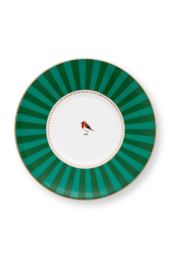 Kuhinja in bar Skodelica s podstavkom Pip Studio Love Birds Medalli 200 ml 51004189 zelena