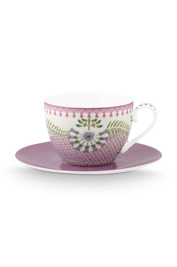 Skodelica s podstavkom Pip Studio Lily&Lotus 280 ml pisana 51004191