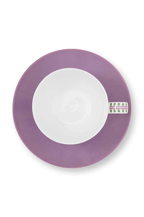 Skodelica s podstavkom Pip Studio Lily&Lotus 280 ml 51004191 pisana AA00