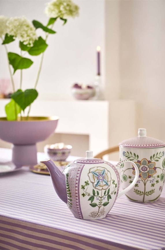 Pip Studio brocca Lily&Lotus Tiles Lilac 1,6 L multicolore 51005080