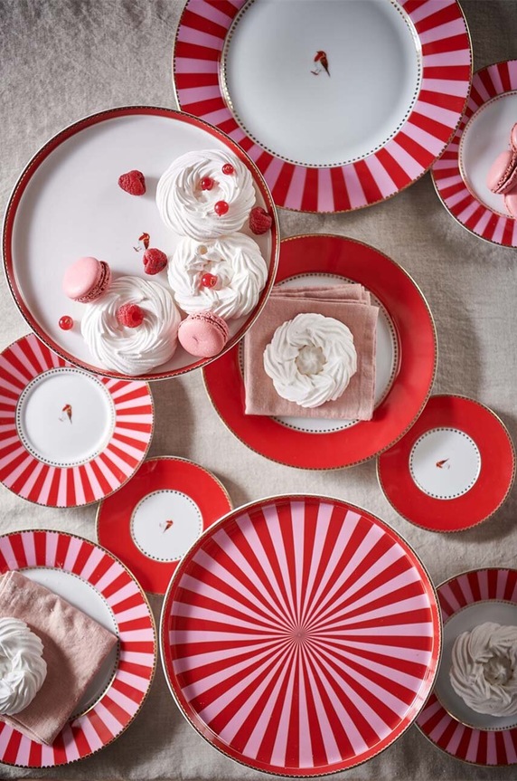 Cucina e Bar Pip Studio set piatti Love Birds 17 cm pacco da 6 51001238 multicolore