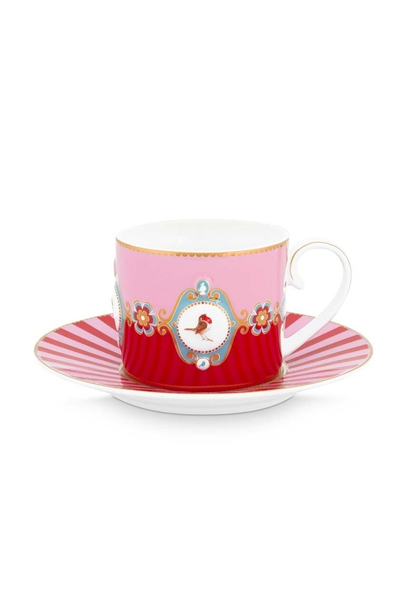 Pip Studio ceașcă și farfurioară Love Birds Medalli 200 ml multicolor 51004012