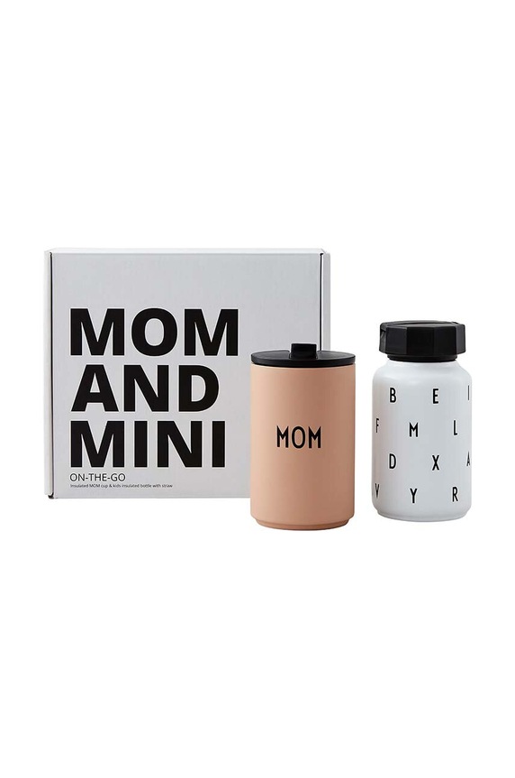 Design Letters kubek i butelka Mom and Mini 350 / 330 ml 30101014MOMMINI multicolor AA00