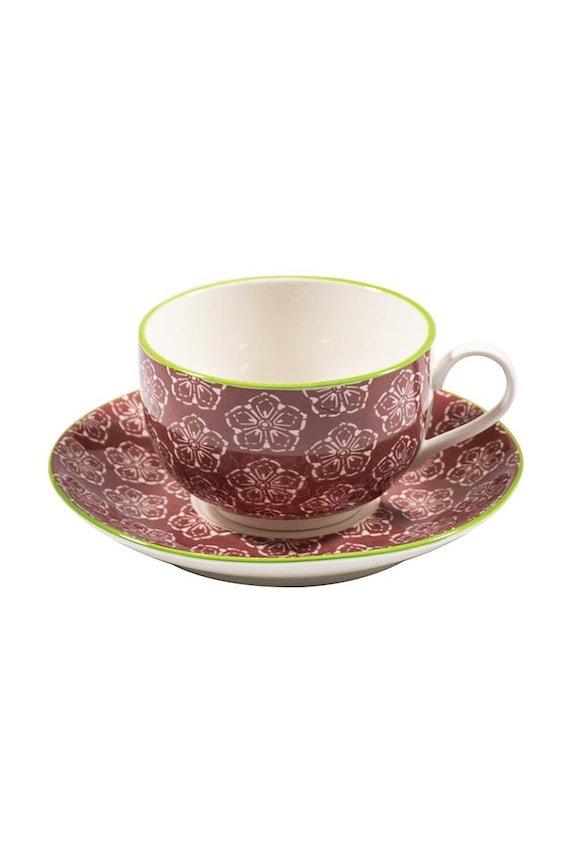 Zafferano tazzina con piattino Tue Tea 270 ml pacco da 4 rosa TU01108