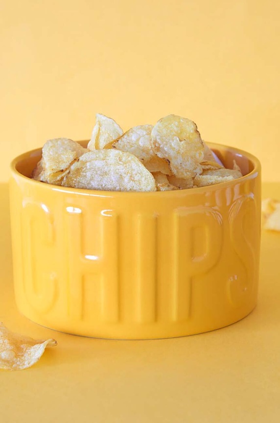 Kuchnia i bar Balvi pojemnik na przekąski Chips 27658 żółty