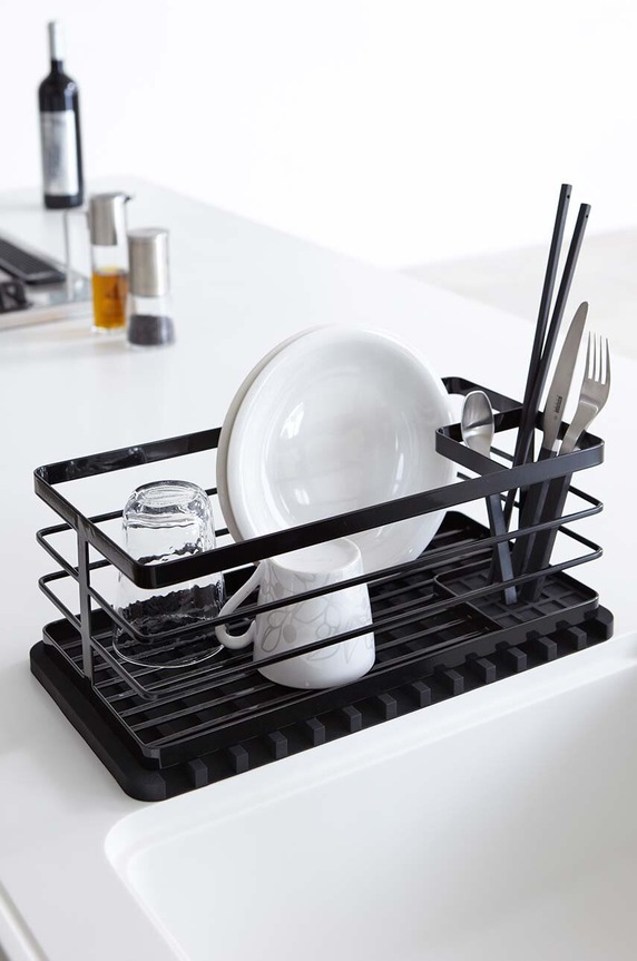 Kuhinja i bar Cjedilo za posuđe Yamazaki Flow 7448 crna
