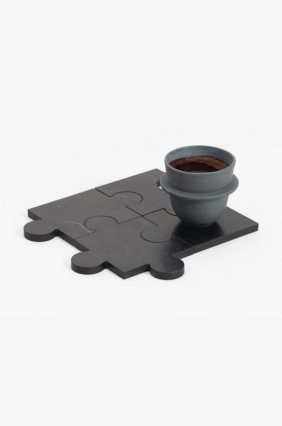 Podložka Tre Product Stonecut Puzzle 4-pak SPC193MB čierna AA00