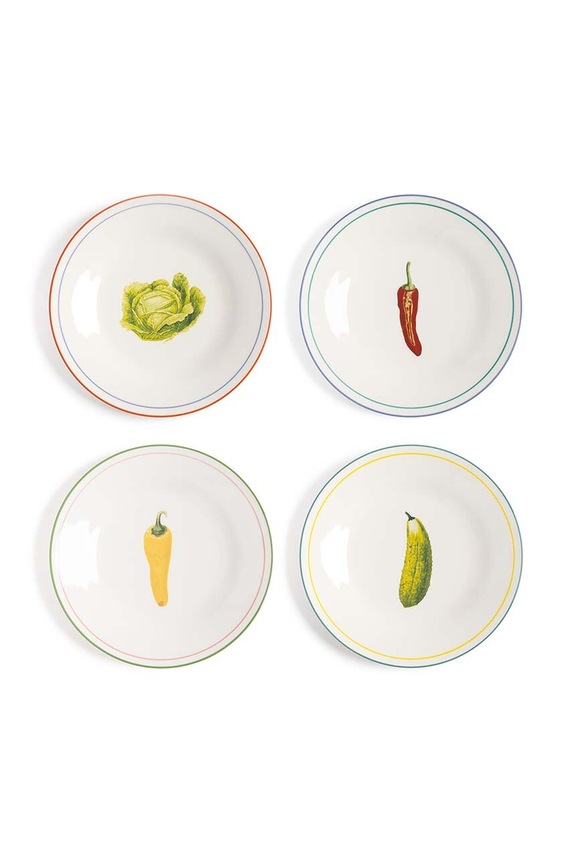 &k amsterdam un set de farfurii 4-pack multicolor 2184.01