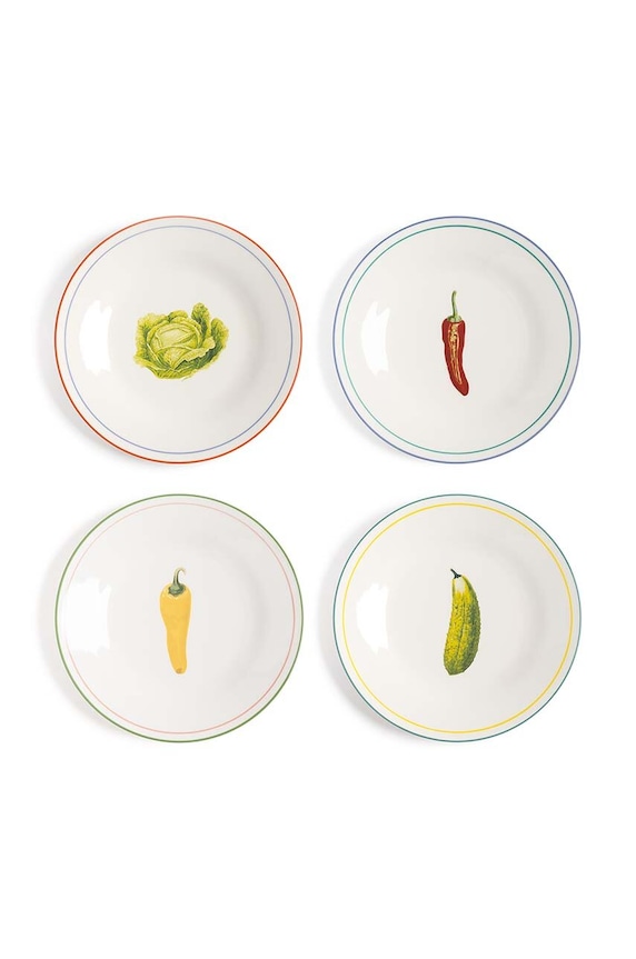 &k amsterdam set piatti pacco da 4 multicolore 2184.01