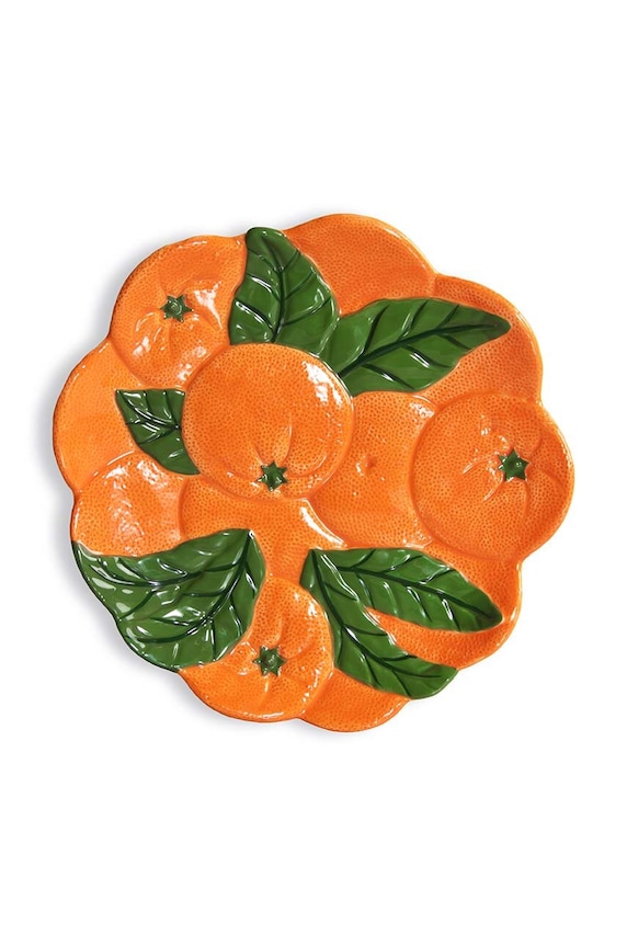 &k amsterdam talerz deserowy orange 23,5 cm pomarańczowy 2797.26