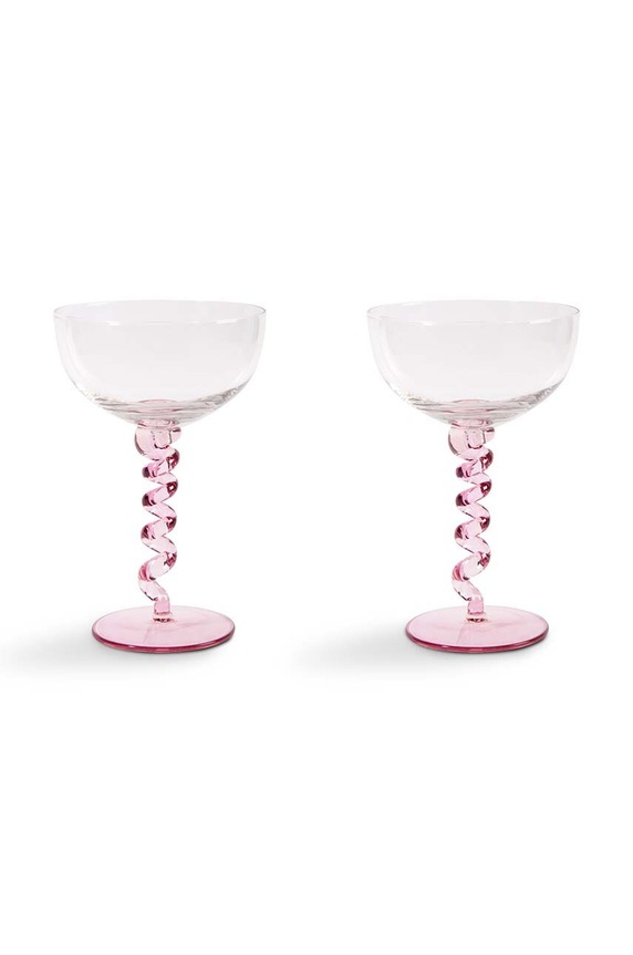 &k amsterdam set de pahare de vin 200 ml 2-pack roz 344.03