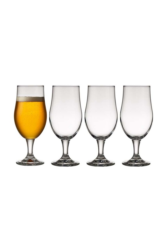 Set sklenic na pivo Lyngby Juvel 490 ml 4-pack průhledná 916181