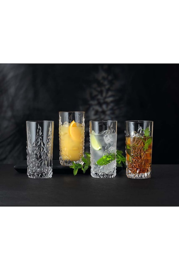 Kuchnia i bar Nachtmann zestaw szklanek do drinków Sculpture Longdrink 420 ml 4-pack 101967. transparentny