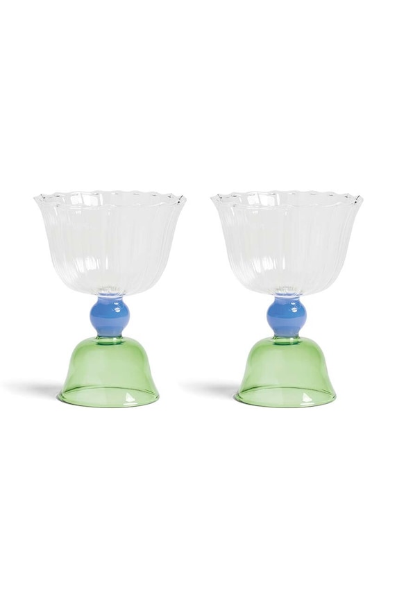 &k amsterdam zestaw kieliszków tulip green 200 ml 2-pack multicolor 351.03