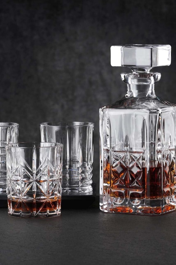 Nachtmann set caraffa e bicchieri Highland Whisky 4x345 / 750 ml pacco da 5 98196 transparente AA00