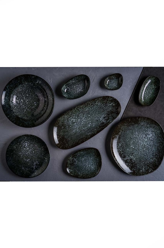 Bonna farfurie Cosmos Black Vago o 15 cm negru COSBLVAO15DZ.