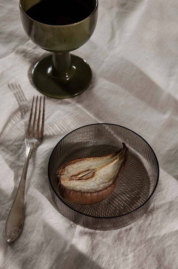 Konyha és bár ferm LIVING tálak Ripple Serving Bowls 4 db 1104266336 szürke