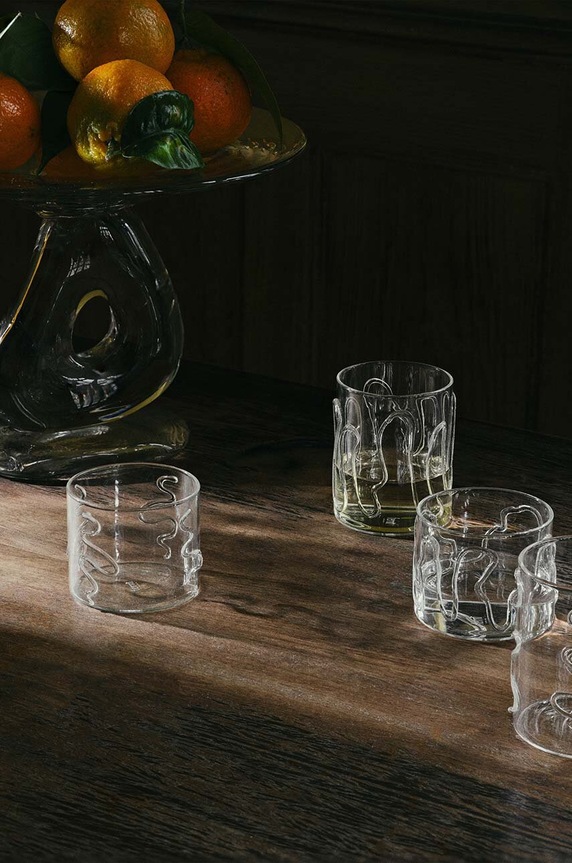 Κουζίνα και μπαρ Σετ ποτηριών ferm LIVING Doodle Glasses 200 ml 2-pack 1104267322 διαφανή