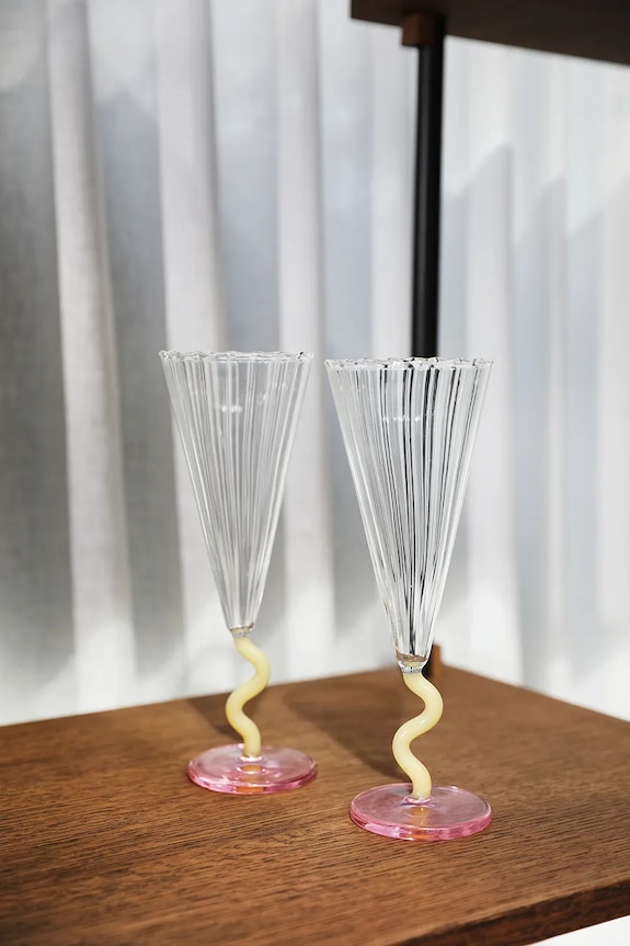 Set čaša &k amsterdam curve caramel 0.18 L 2-pack šarena 352.06